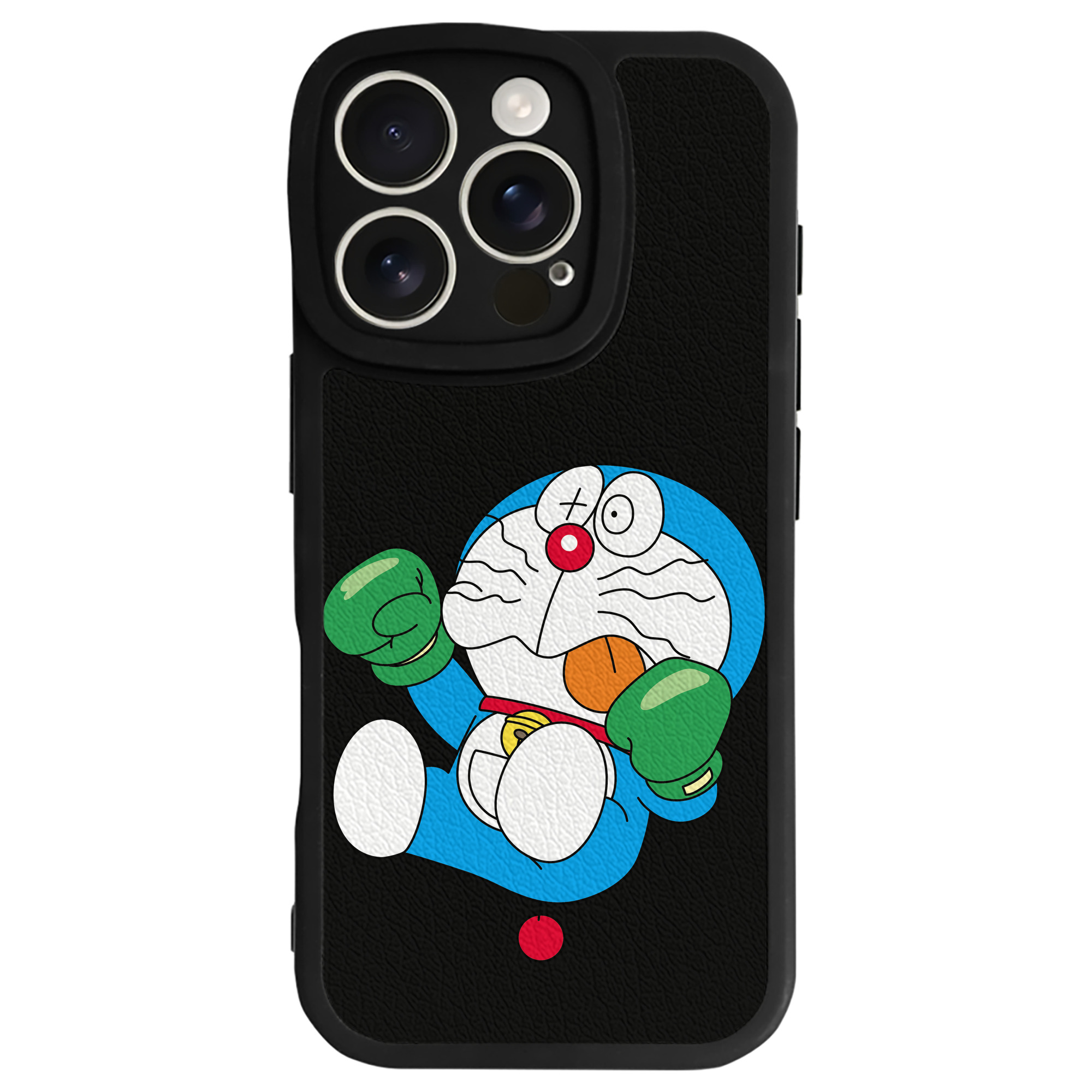 （画像用） ドラえもん Doraemon 【iPhone 16シリーズ対応】シリコンスマホケース（レザー調） 材質：シリコン